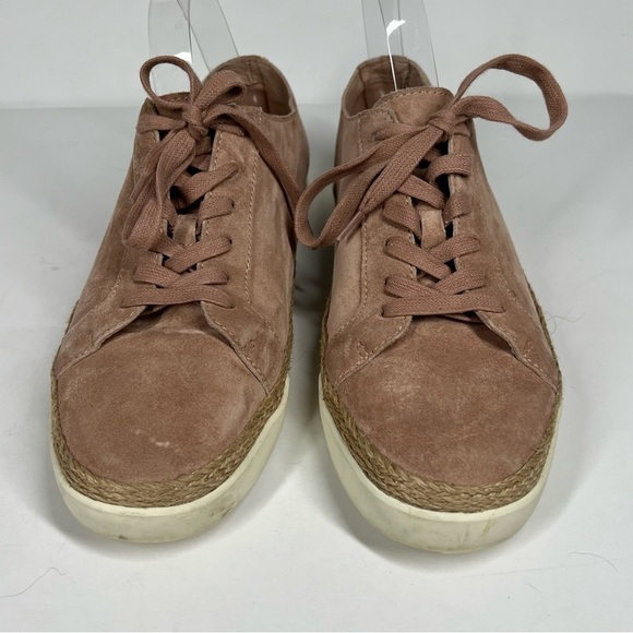 Vince Womens Jadon Low Top Espadrille Sneaker Blush Pink Size 8 Suede Upper - Picture 3 of 9